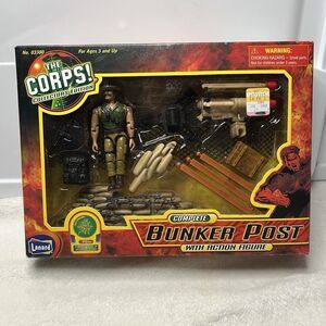 LANARD TOYS THE CORPS! Colllectors Edition Complete Bunker Post W/Action Figure